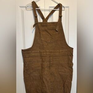 Aerie XXL Brown Corduroy Pant Overalls